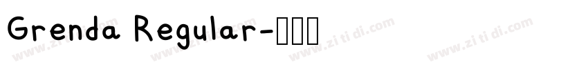 Grenda Regular字体转换
